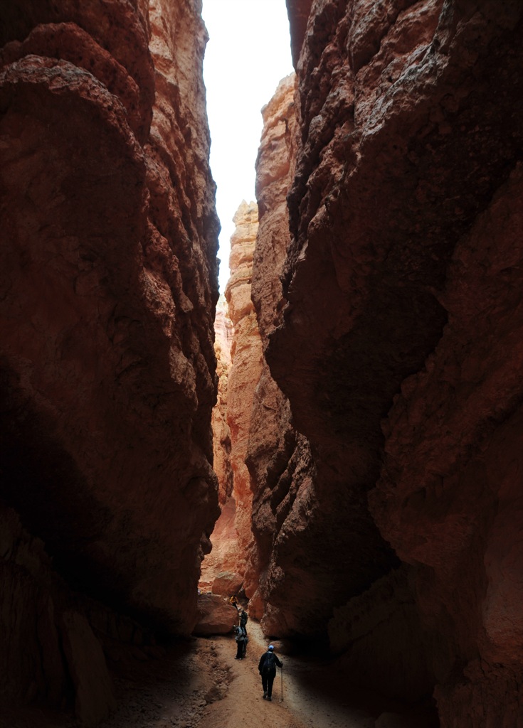 Slot Canyon at Sunset point/