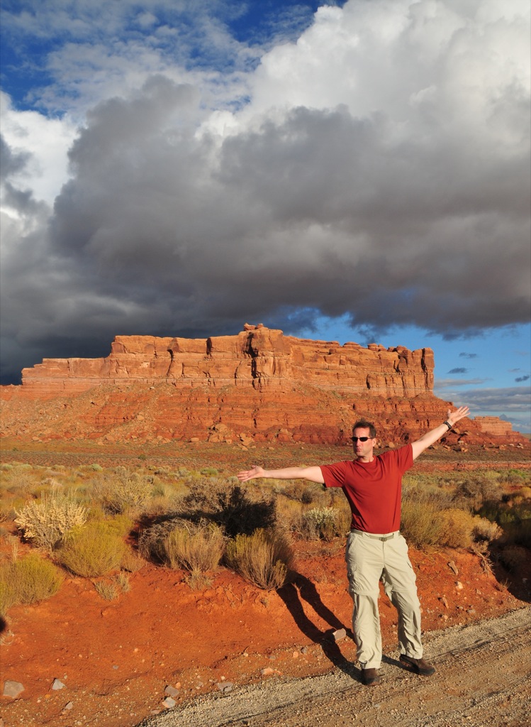 Dan daring the storm.../