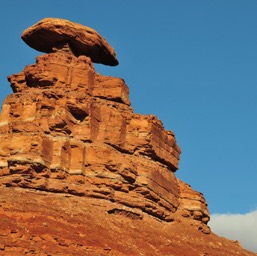 Funky perched rock/
		    