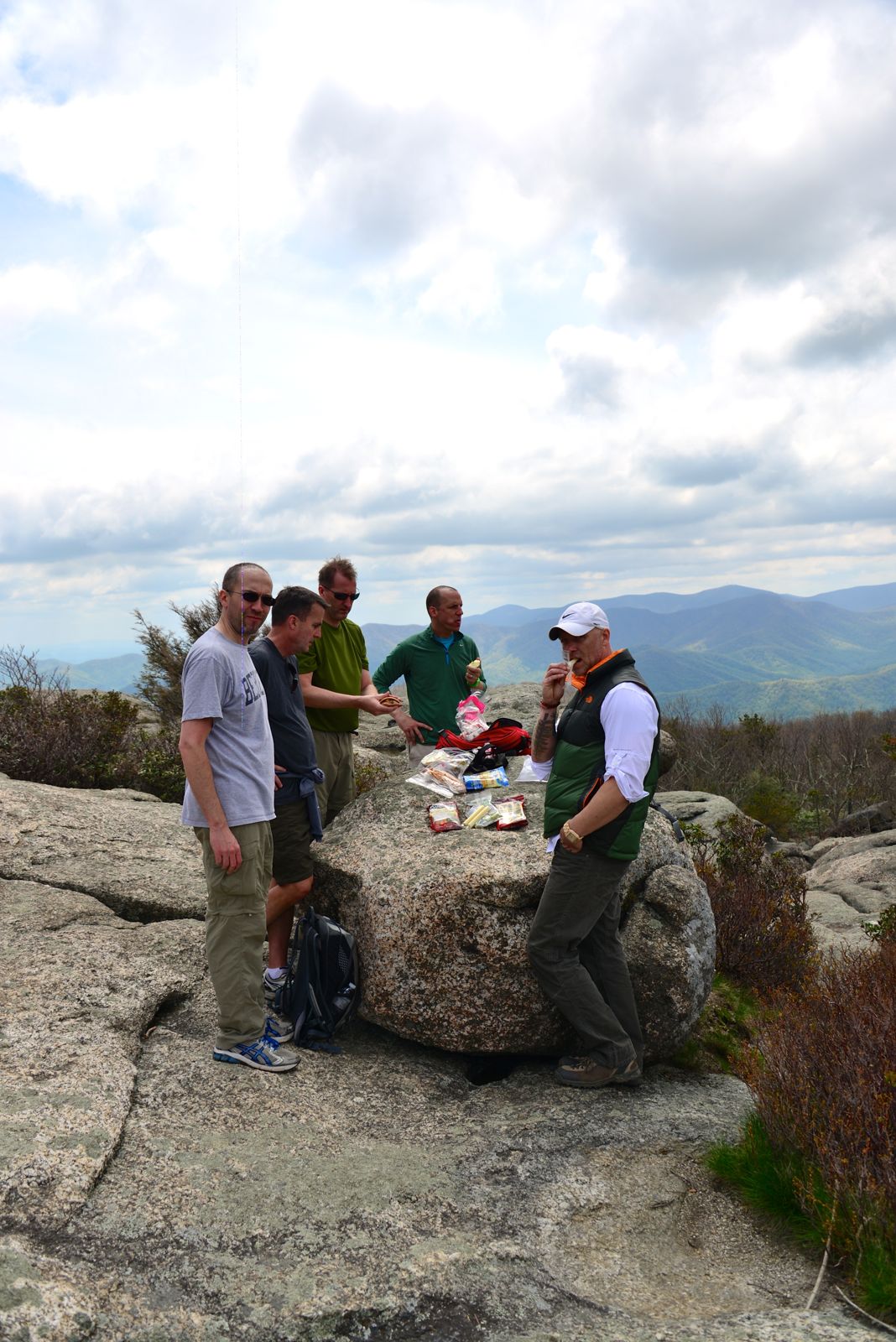 Lunch at the summit. Thanx Matthew!/