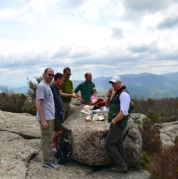 Lunch at the summit. Thanx Matthew!/
		    