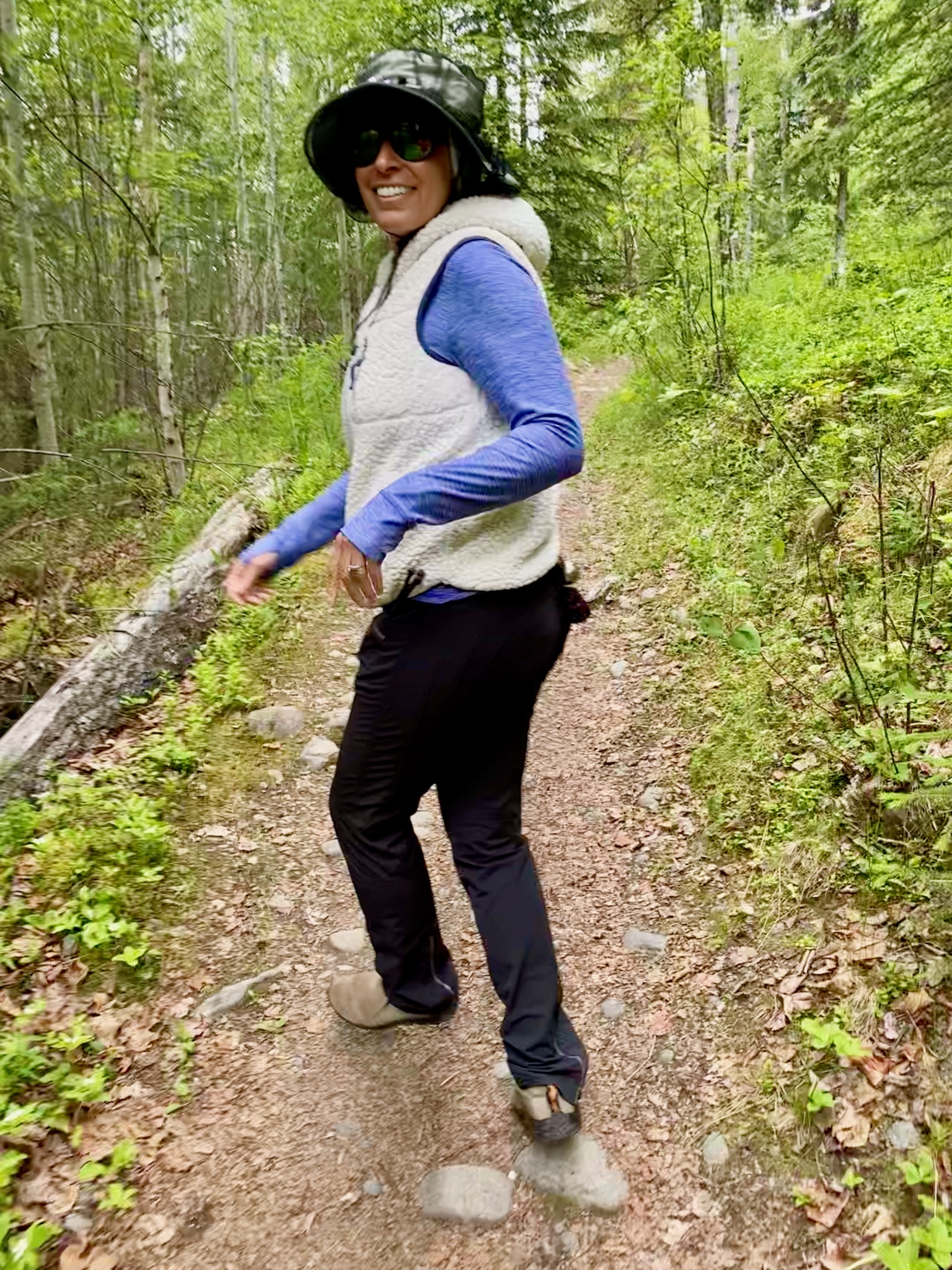 No bears getting close to us with all this jingling!/