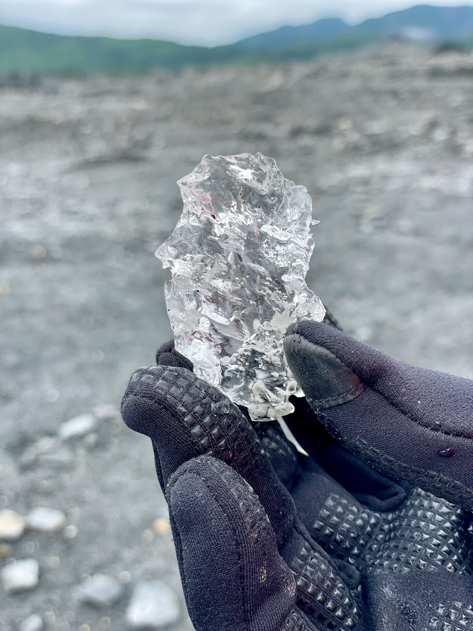 Clear ice, from a billion years ago/