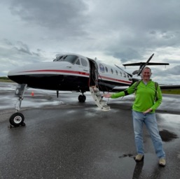 The first of our small plane flight... and we thought this plane was teeny; again, little did we know!/
		    