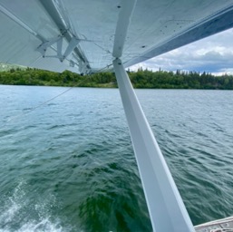 Whooo hoo! First float plane landing!/
		    
