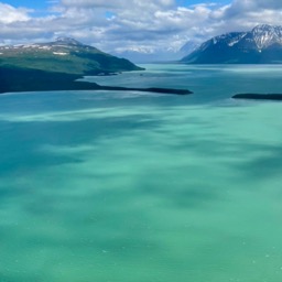 Heading back to Anchorage... flying over Lake Clark NP/
		    