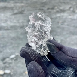 Clear ice, from a billion years ago/
		    