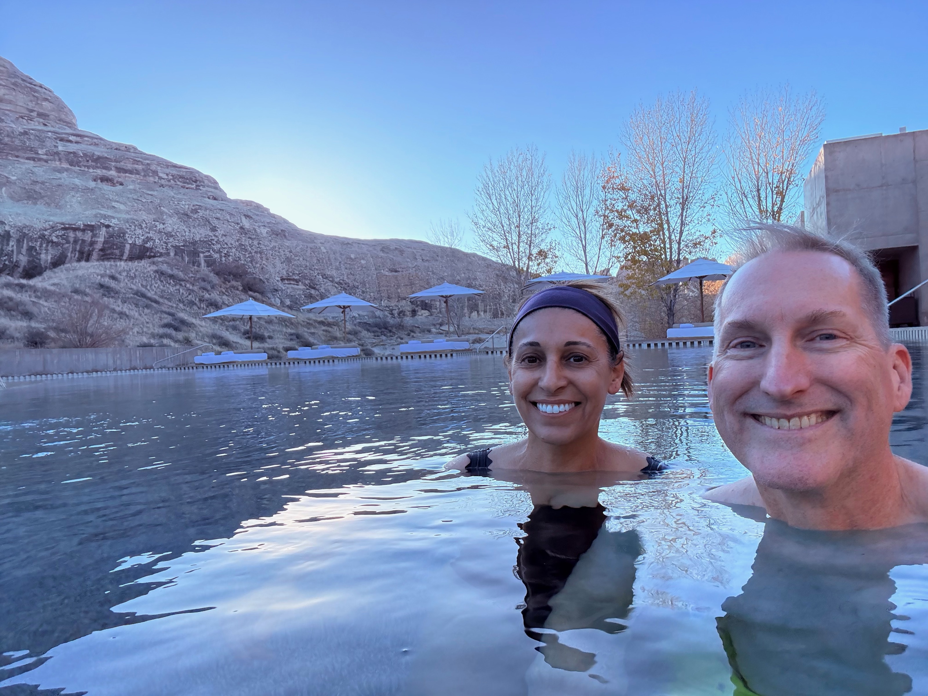 Yes, it might be cold... but the pool is heated/Amangiri - Canyon Point, Utah, USA