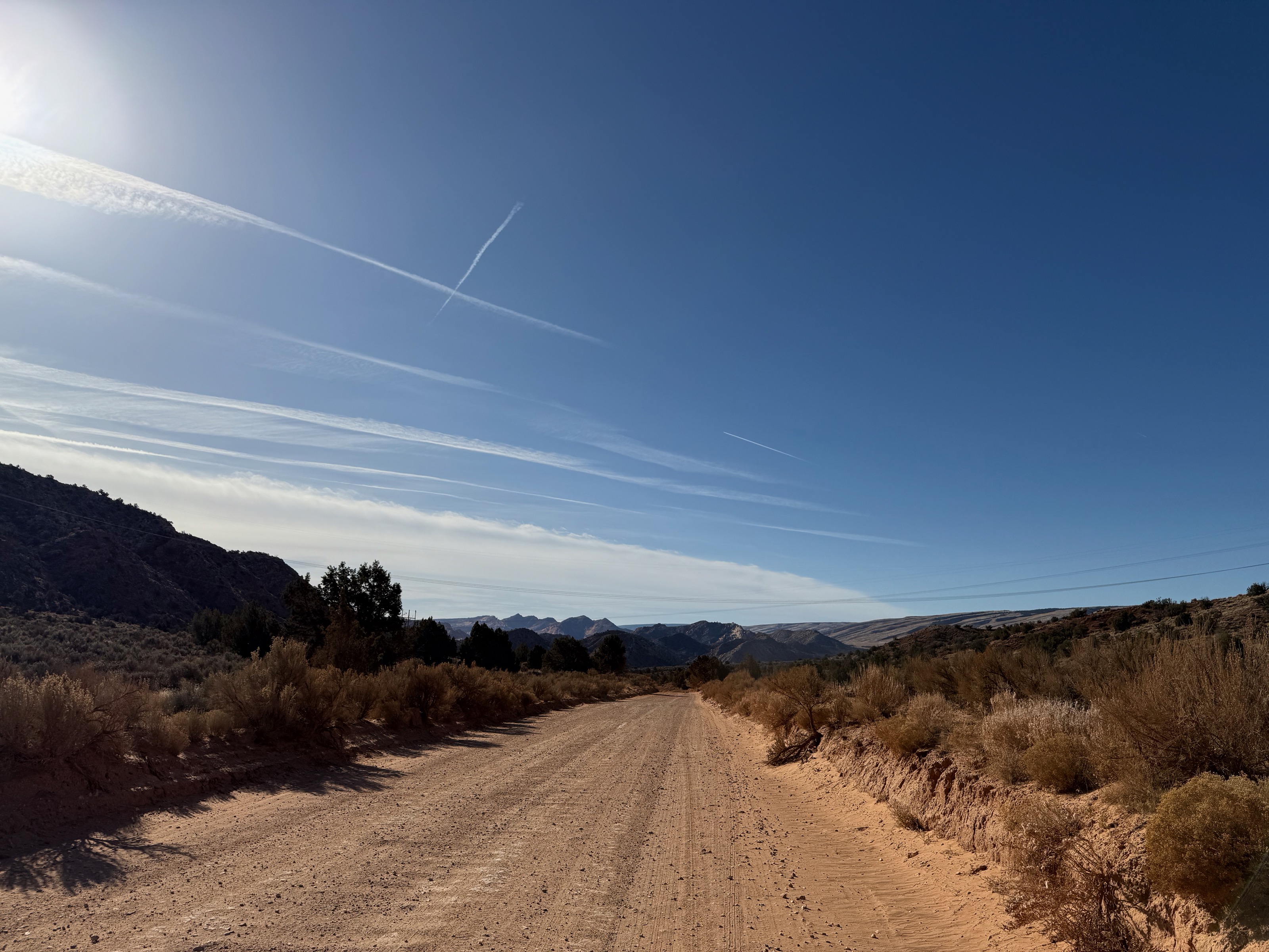 8 miles of crappy dirt road to both trail heads/