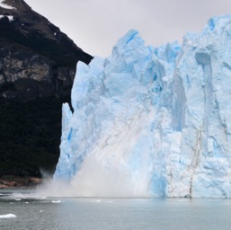 Oooh, glacier calving/
		    