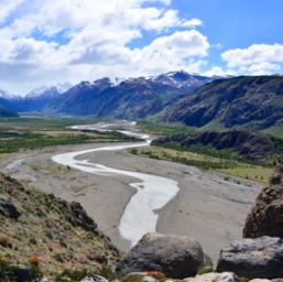 View of the valley from the trail/
		    