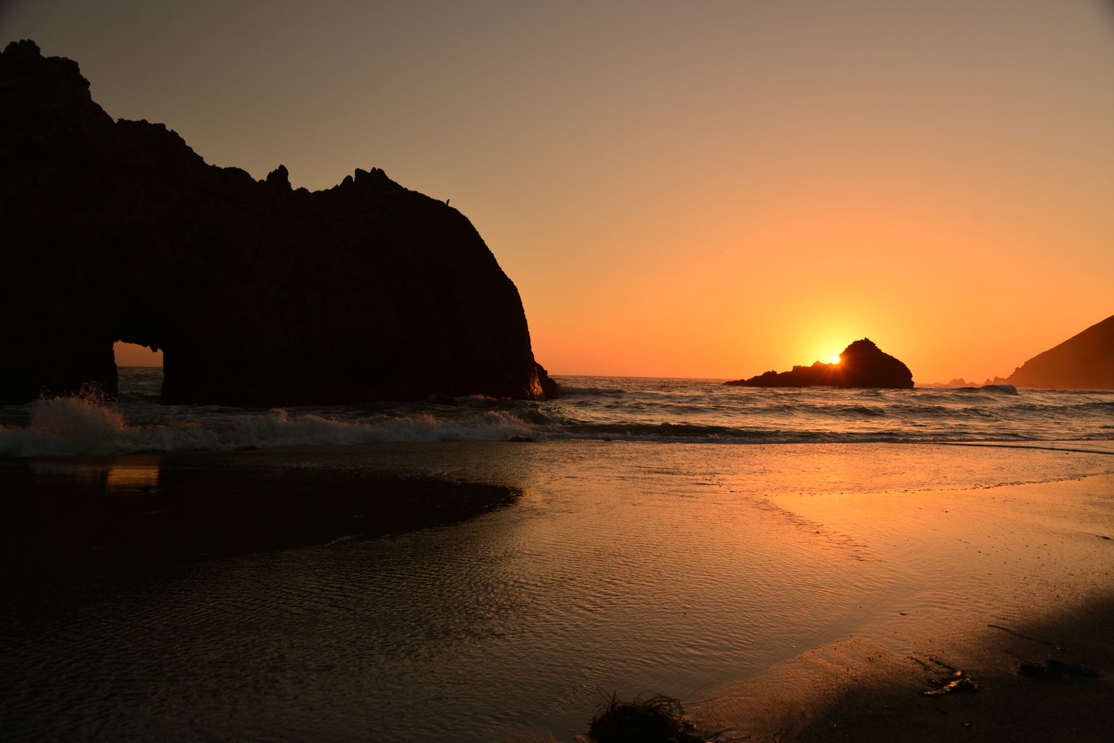 Sunset on Pfeiffer beach/