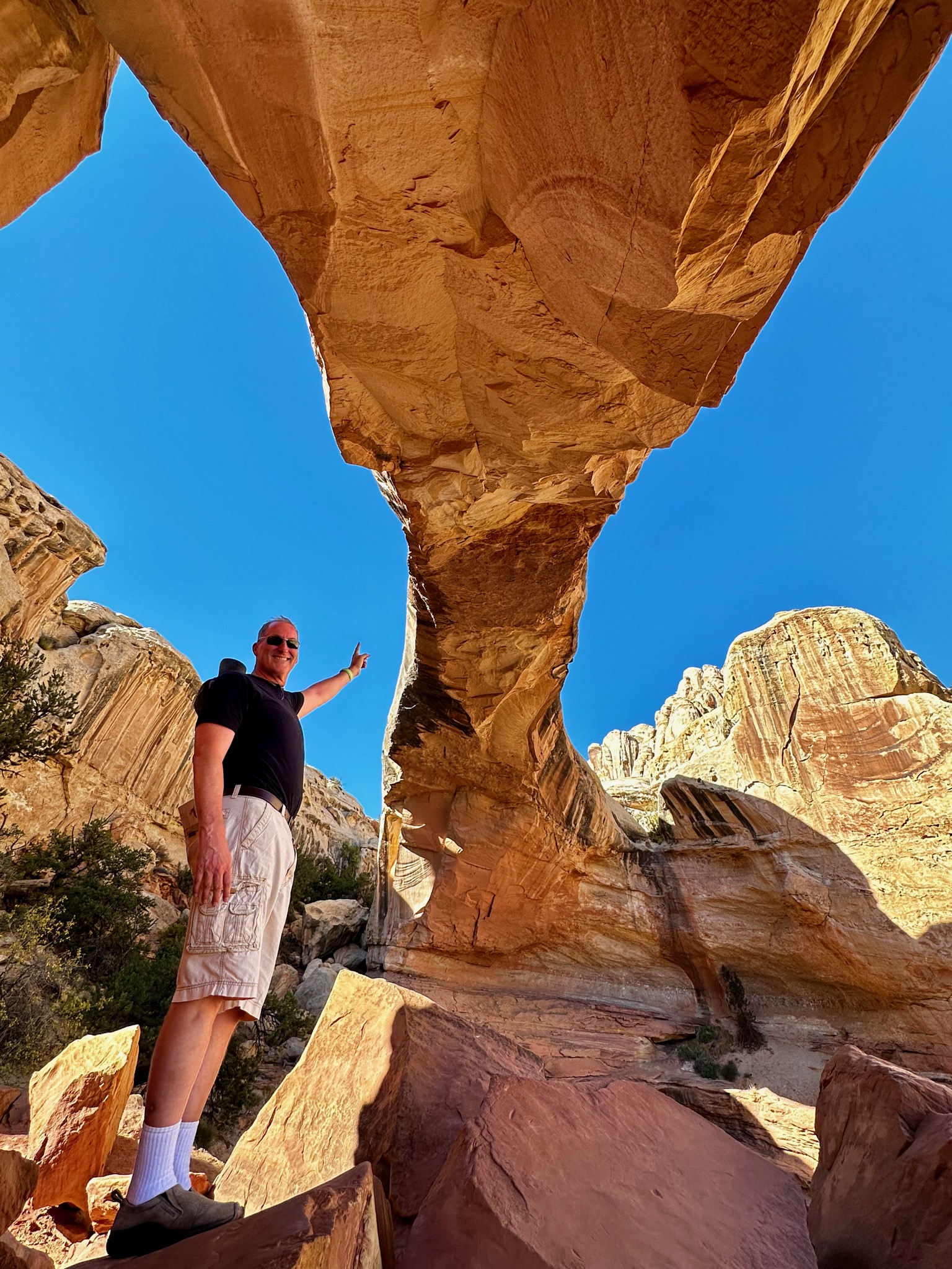 Hickman Bridge... over there!/