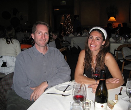 Dan & Assana at dinner