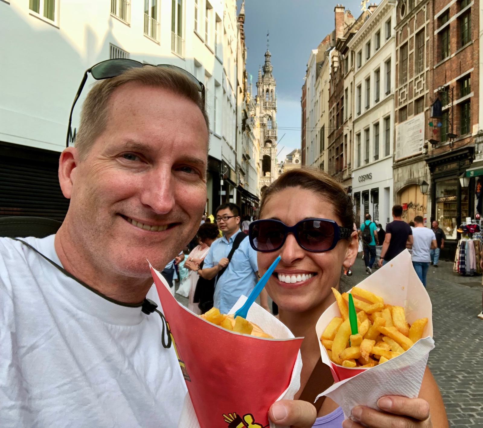 Mmmm... authentic Belgian French fries/