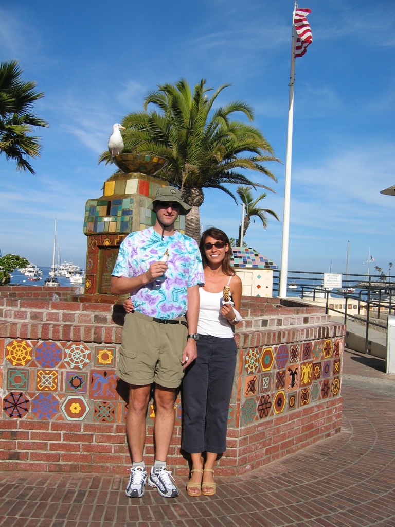 Mmmm... frozen banana dipped in chocolate and nuts!/