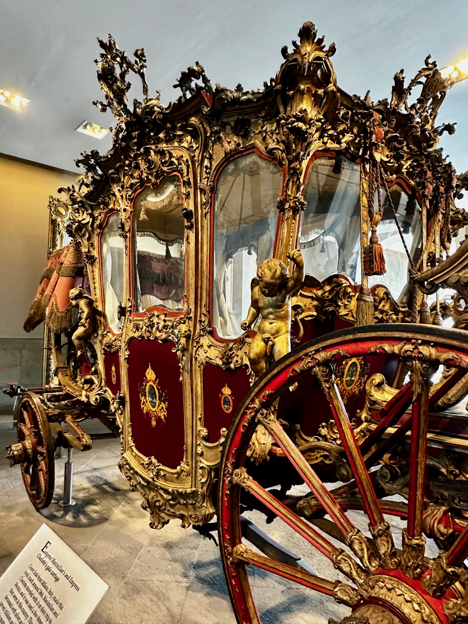 Out of place ornate Italian super ornate carriage/