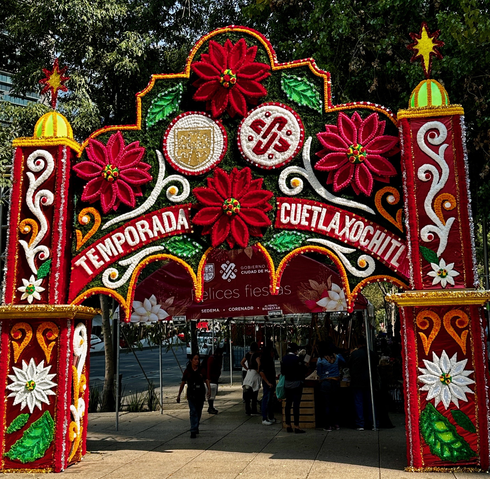 Christmas market on the Reforma/