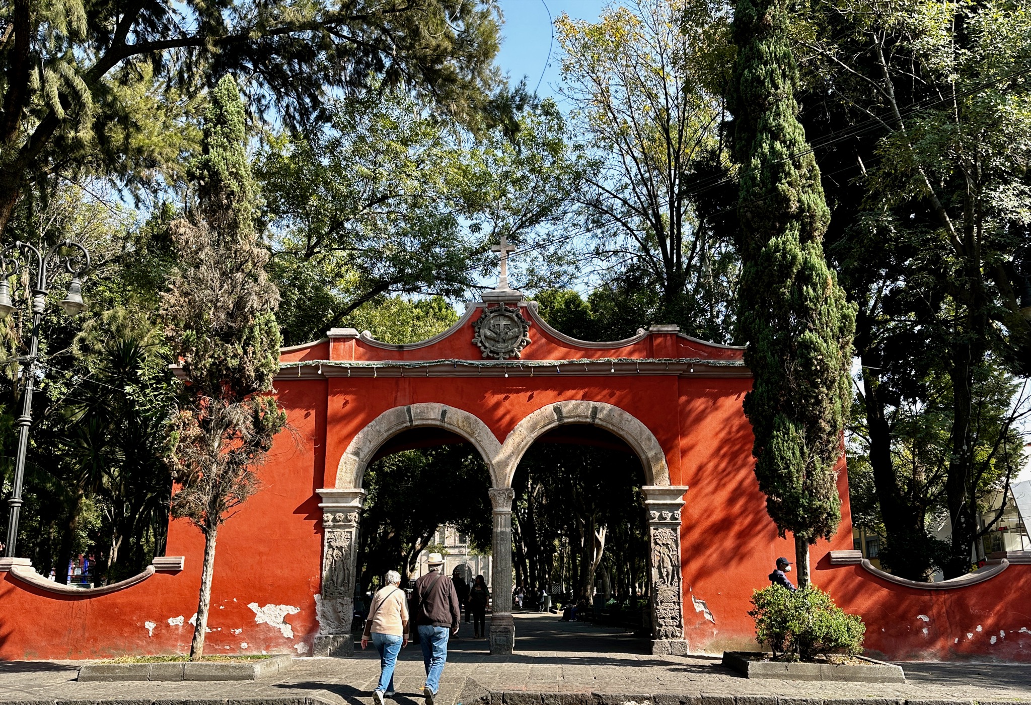 Jardin Centenario in the center of Coyoacán/