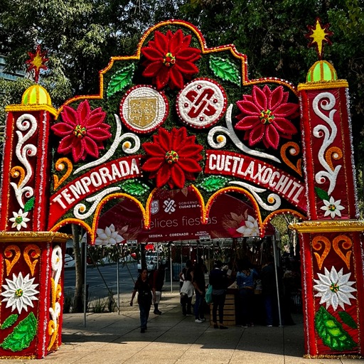 Christmas market on the Reforma/
		    