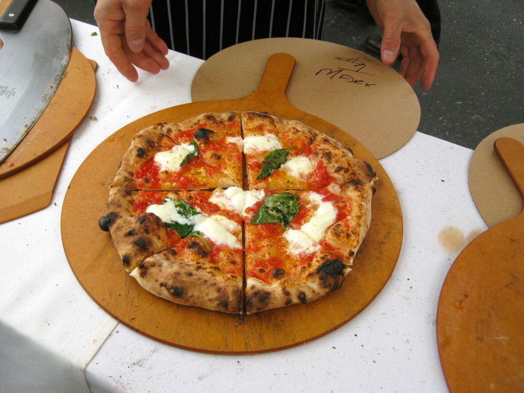 ... and pizza for those who weren't stuffed on cheese! Not us. /