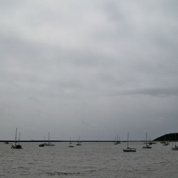 A quick late lunch stop at Half Moon Bay/
		    