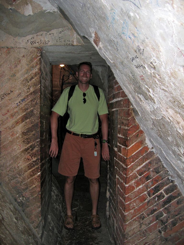 Everything is a tight fit for Dan!/