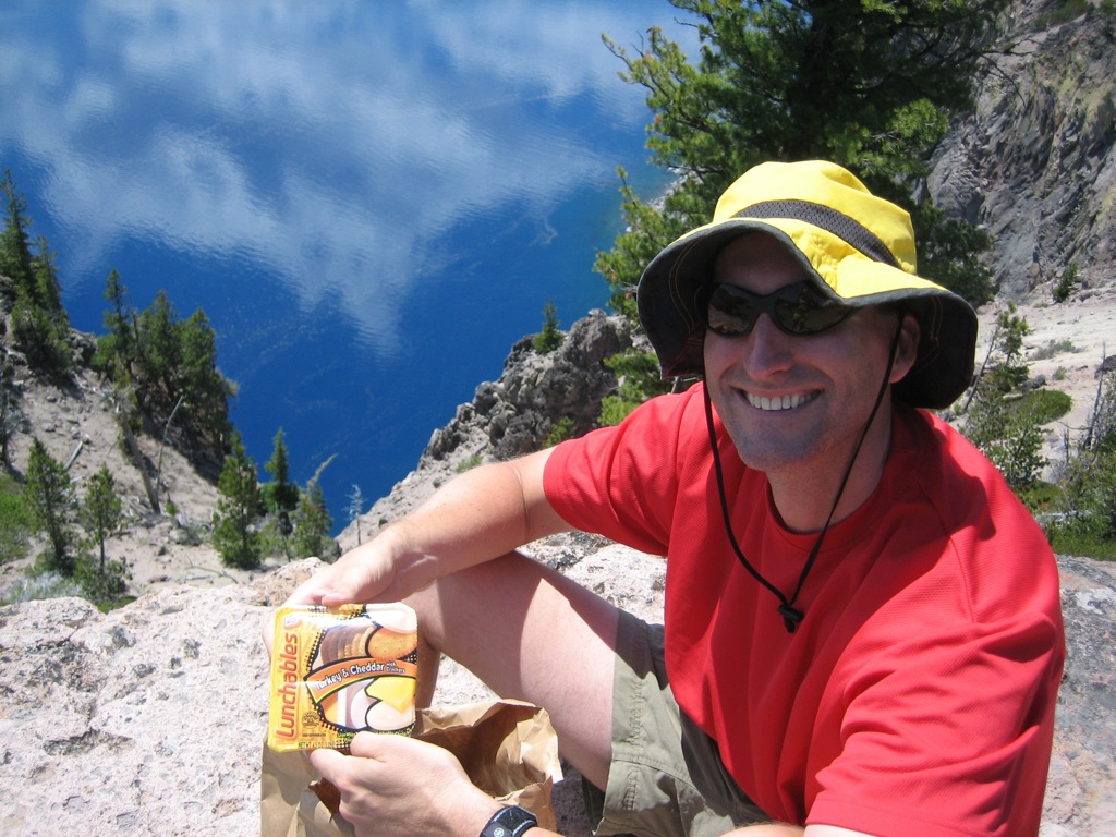 Lake, reflections, and lunchables™/