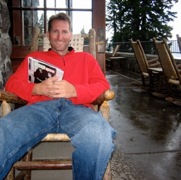 Hanging out at the lodge while rain did its thing/
		    