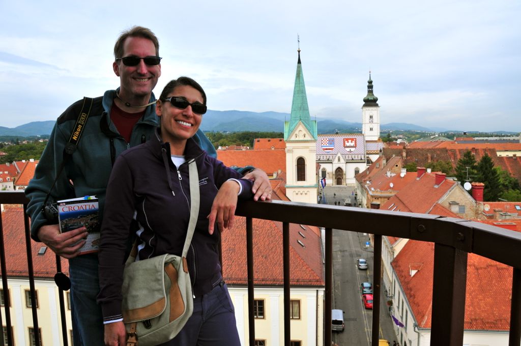 Top of the tower with the 100 year tradition of cannon/