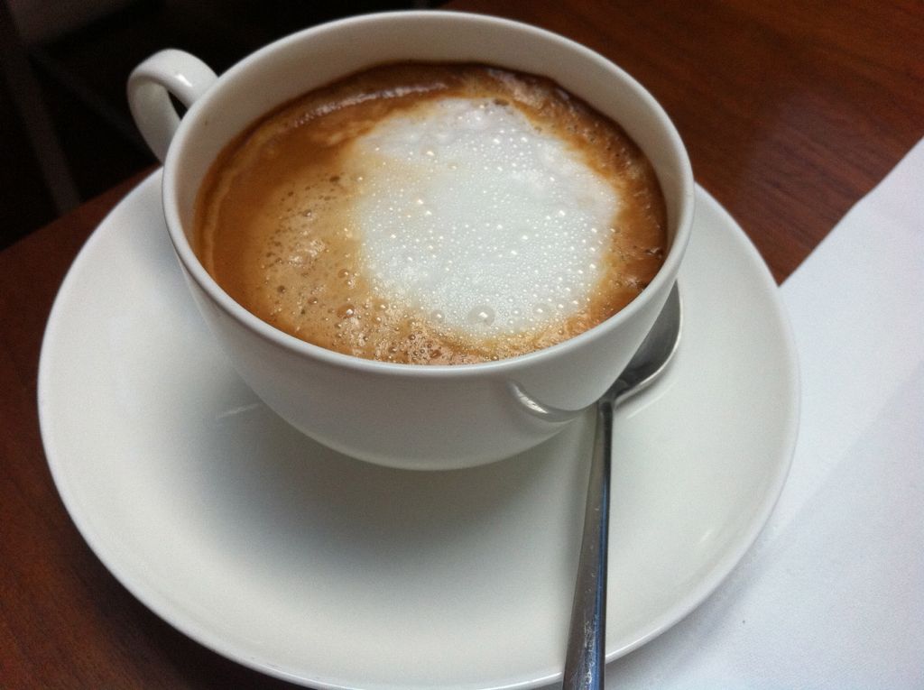 One of the best lattes ever in Hotel Vestibul Palace/