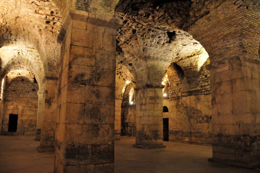 In the 1700 year old Palace's basement/