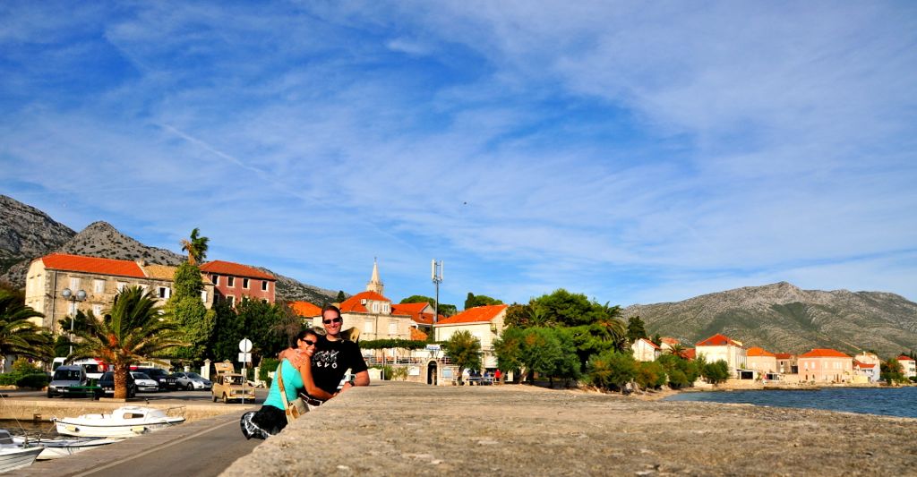 Waiting for yet another ferry: this one from Orebić to Korčula/