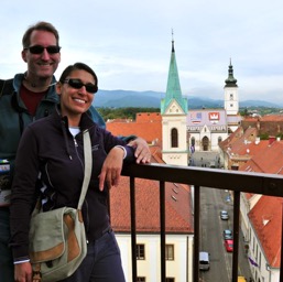 Top of the tower with the 100 year tradition of cannon/
		    