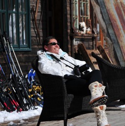 Sunning in 10F degrees/
		    