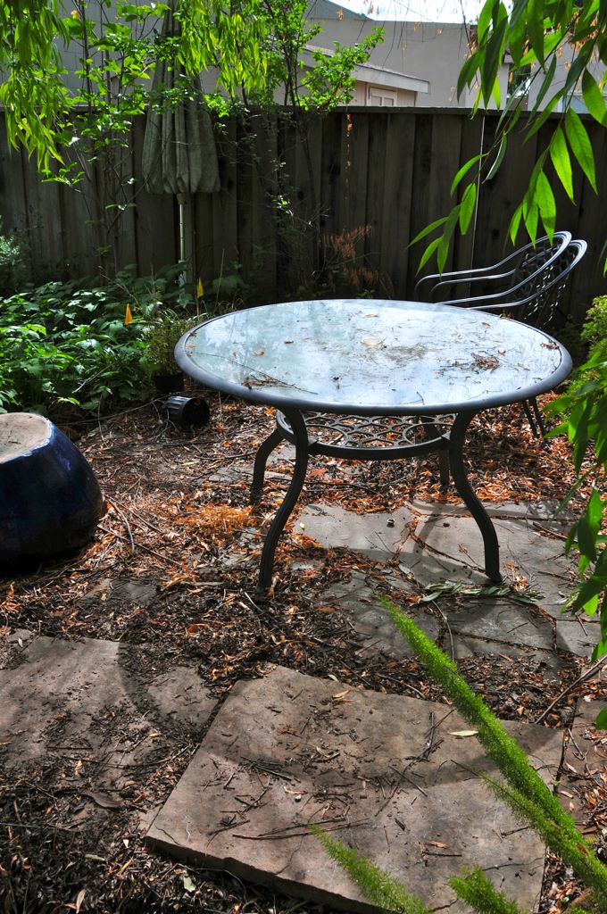 And flagstone pavers all discombobulated by the roots/