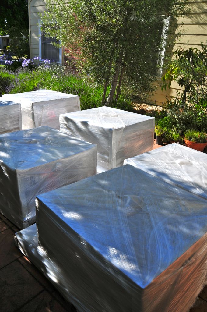 Weeks later the pavers arrive!/