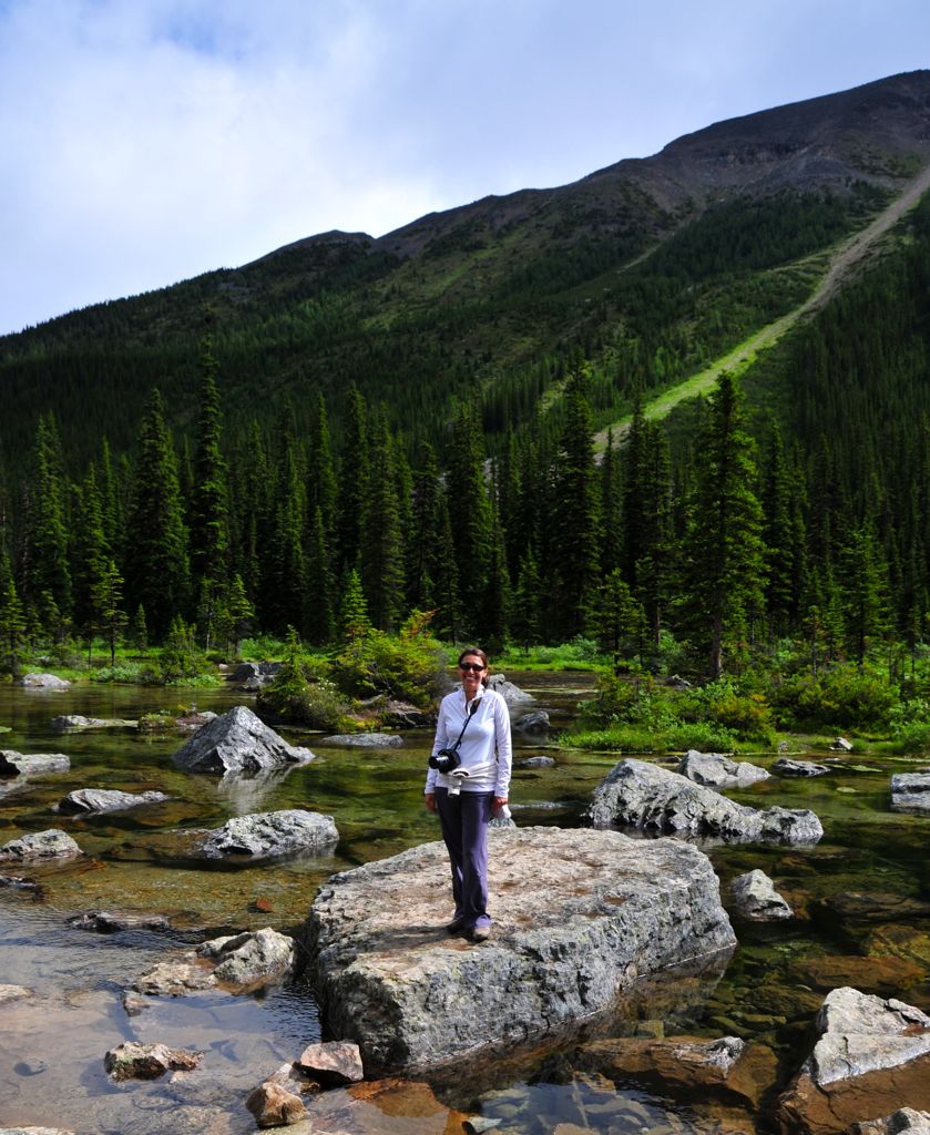 Stumbly rock-hoping around the lake... playing with fire!/