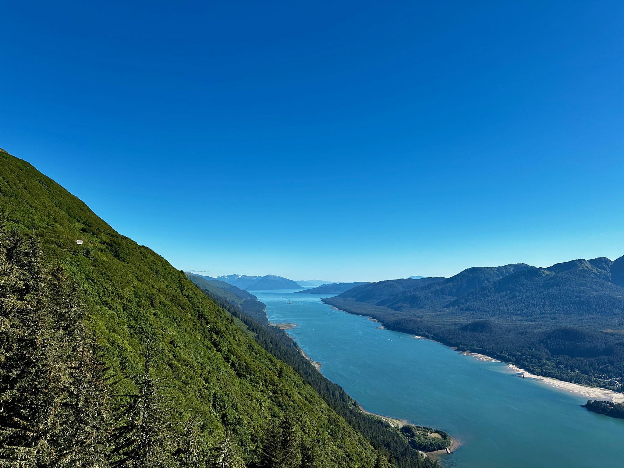 View from top of Mount Roberts, Juneau/7JW6+GW, Juneau, AK 99801, USA
