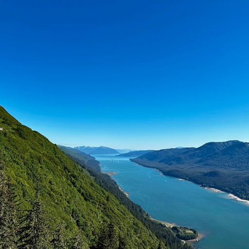 View from top of Mount Roberts, Juneau/
		    7JW6+GW, Juneau, AK 99801, USA