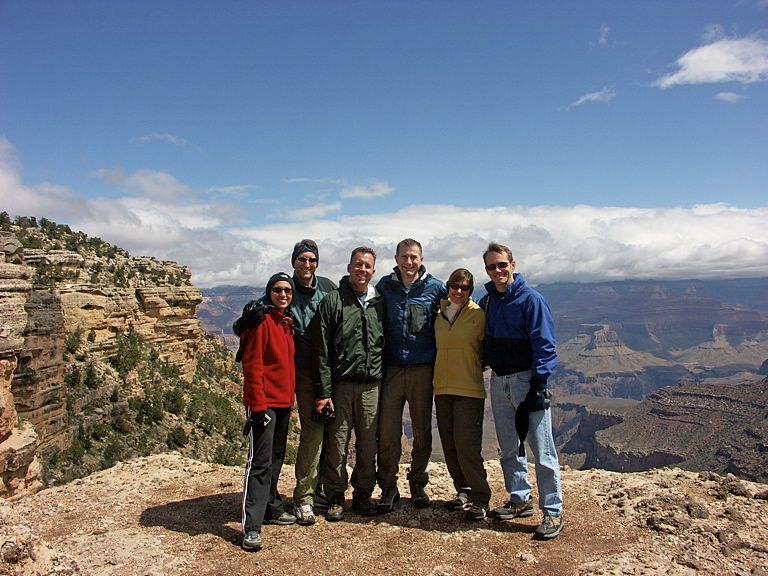 The gang at the rim/