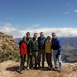 The gang at the rim/
		    