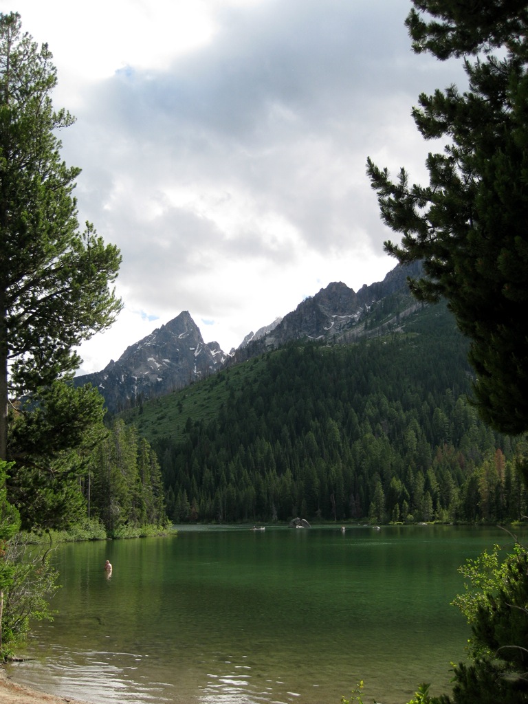 Lake with depressed dude/