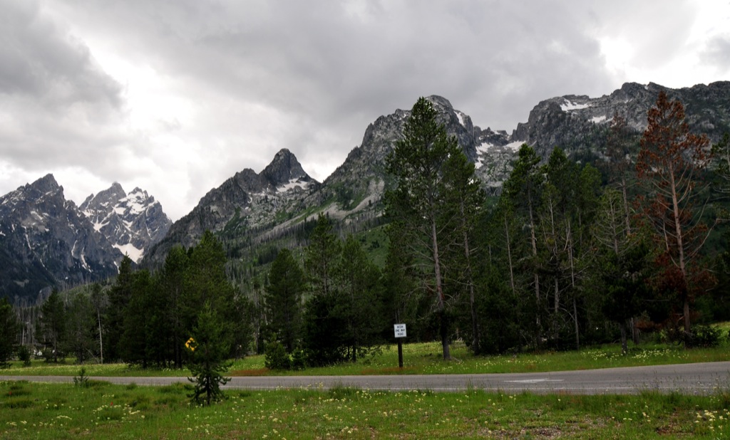 Just around the corner from our cabin/