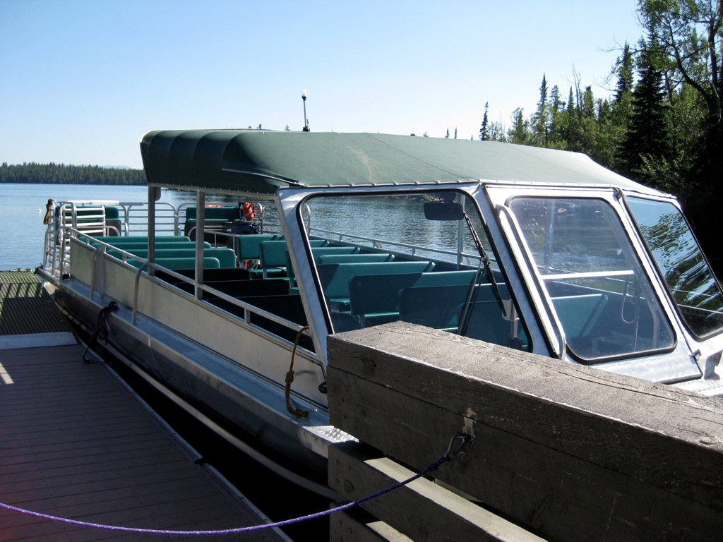 Water taxi across Jenny Lake/