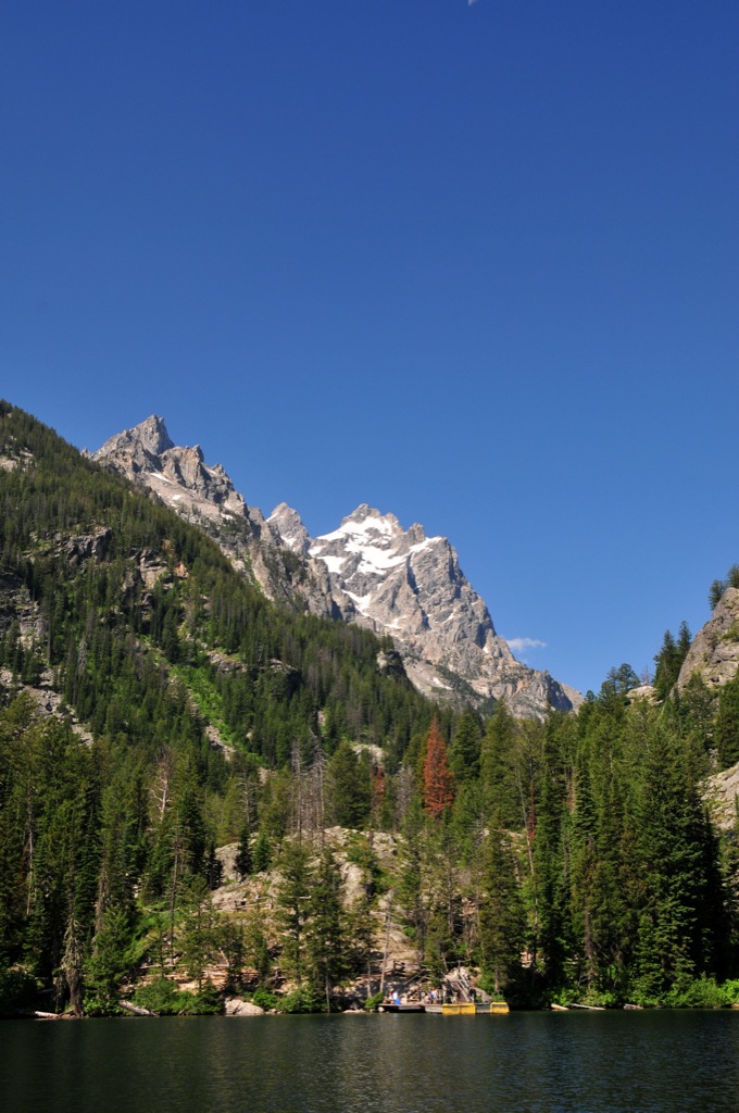 Boat dock across Jenny Lake/