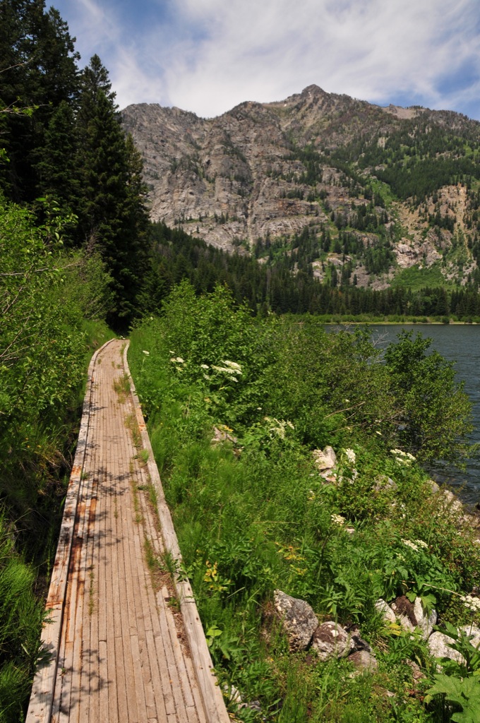 Again, what private money does to a trail: trex walkways!/