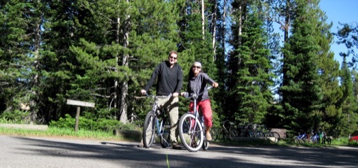 Biking to Jenny Lake