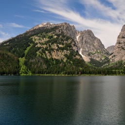 And the lake was calm again/
		    