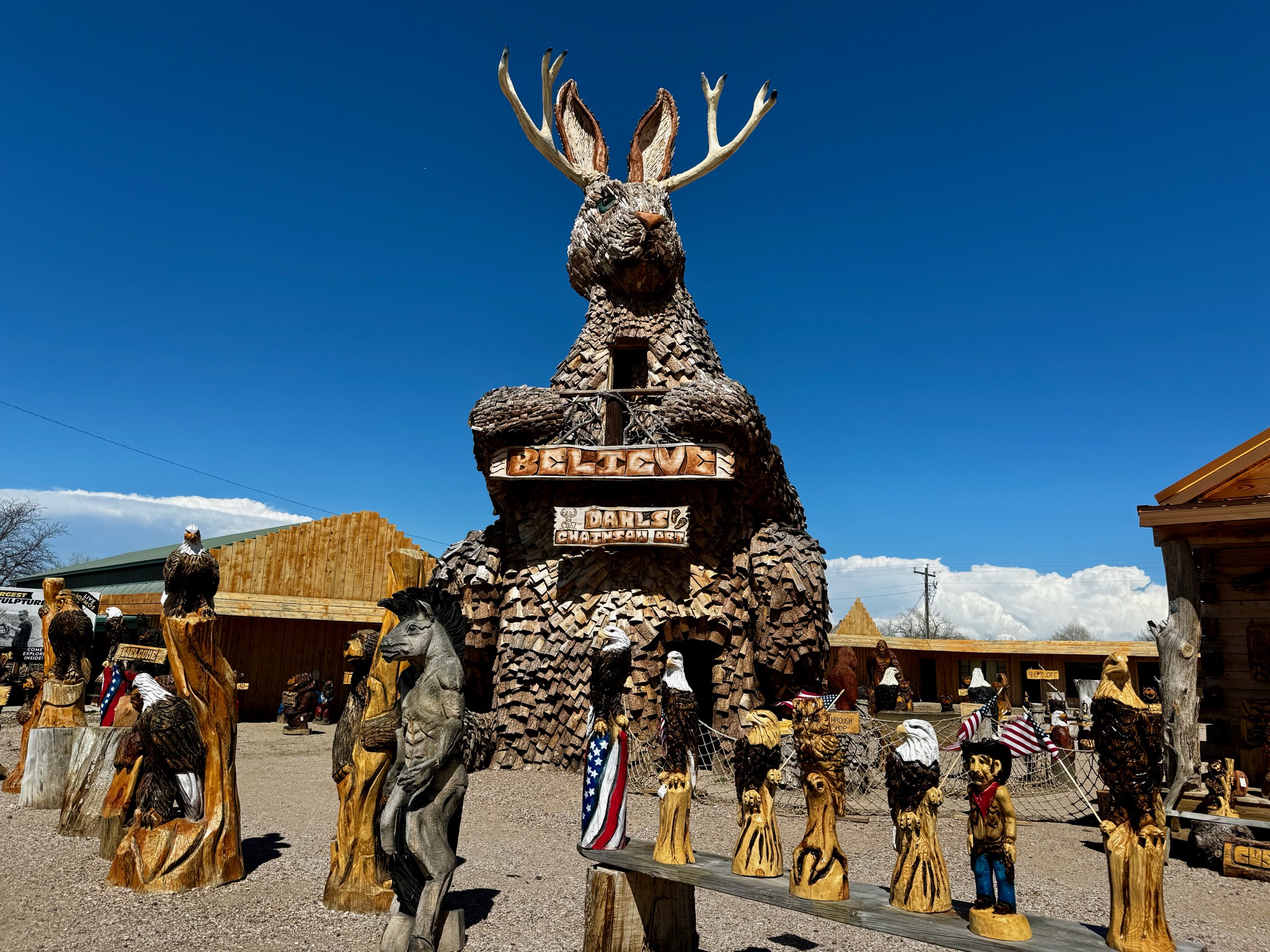 But we did meet a jackalope /518 Glenn St, Wall, SD 57790, USA